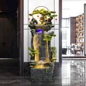 假景山流水喷泉HPR水客厅循环观高端办公水室风轮生财加湿器落地