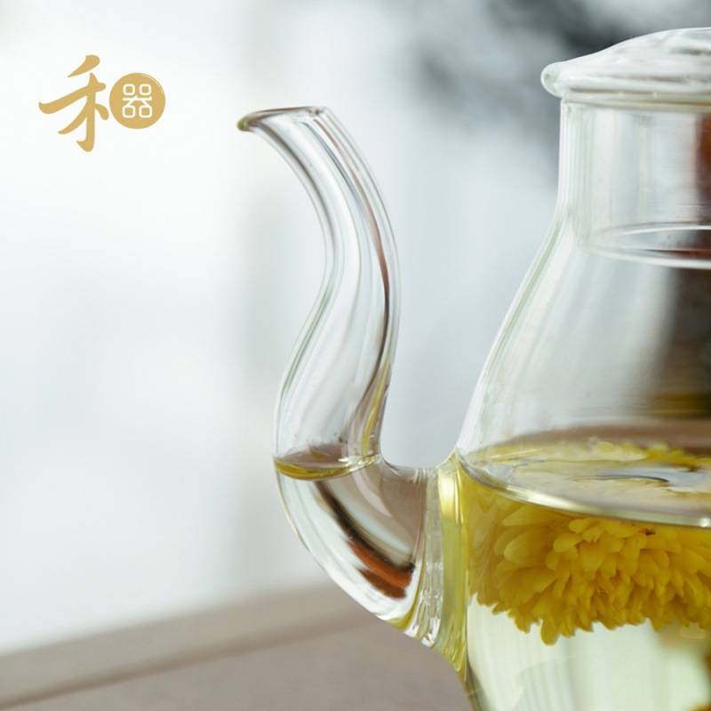 禾器云仕壶 玻璃泡茶壶仿古执壶中式茶具家用分茶器