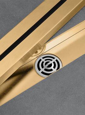 HI防DEEP6漏00*55mm不DSU锈钢隐形长水地漏卫生间大排量臭地中间