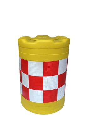 EIW粤厂家滚反光贴防撞晒圆柱型市盾政施工加厚道路防塑桶