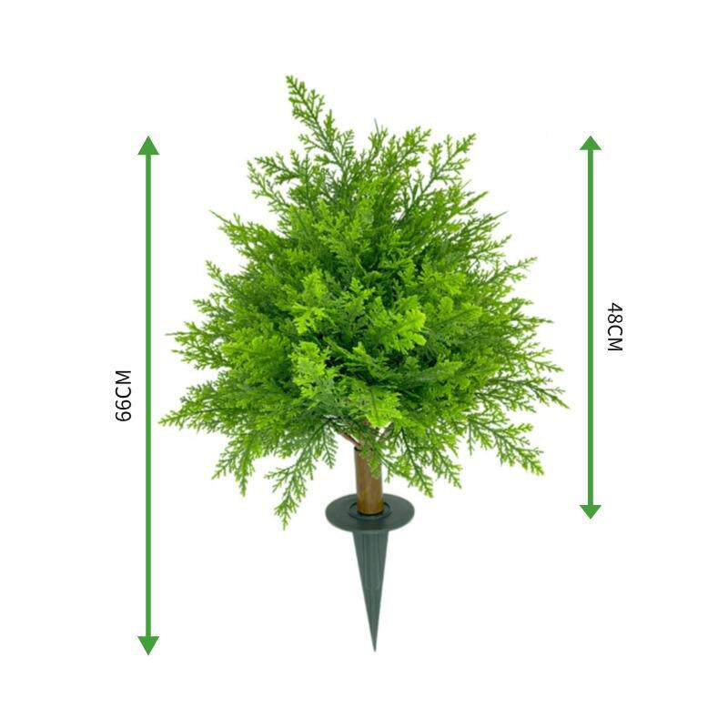 真绿仿植插枝户外地插地树盆栽花装饰品墓地插仿DJD真植物草坪园