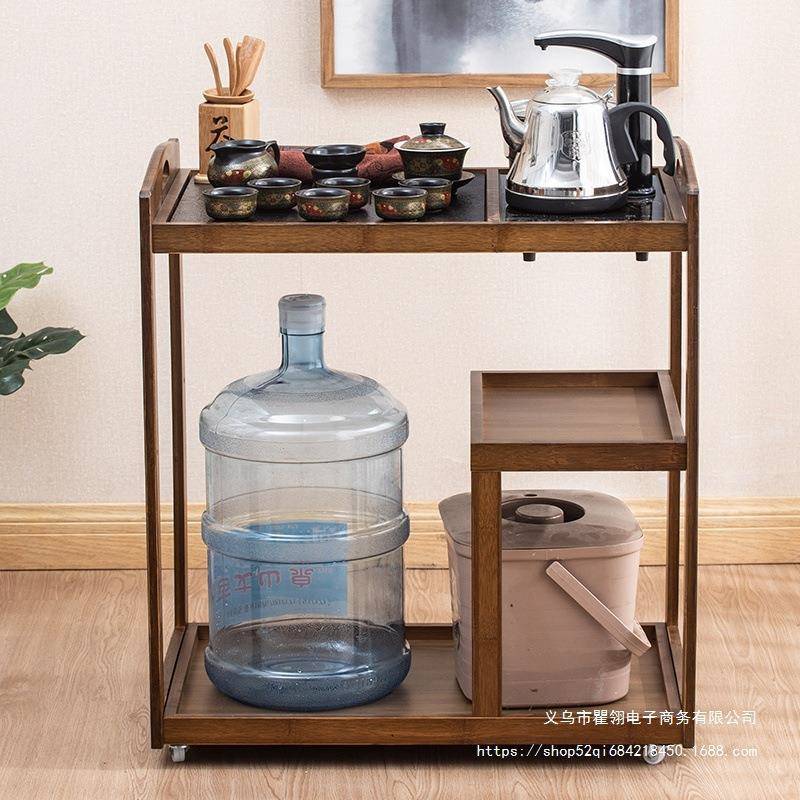 茶吧台烧水壶一体茶吧机小型几桌面水柜茶移见详情动喝茶桌子现代