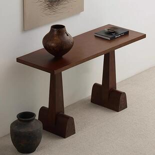 中古木马蹄玄关桌客隔断入厅户49923端景台供桌室办公室实设茶计