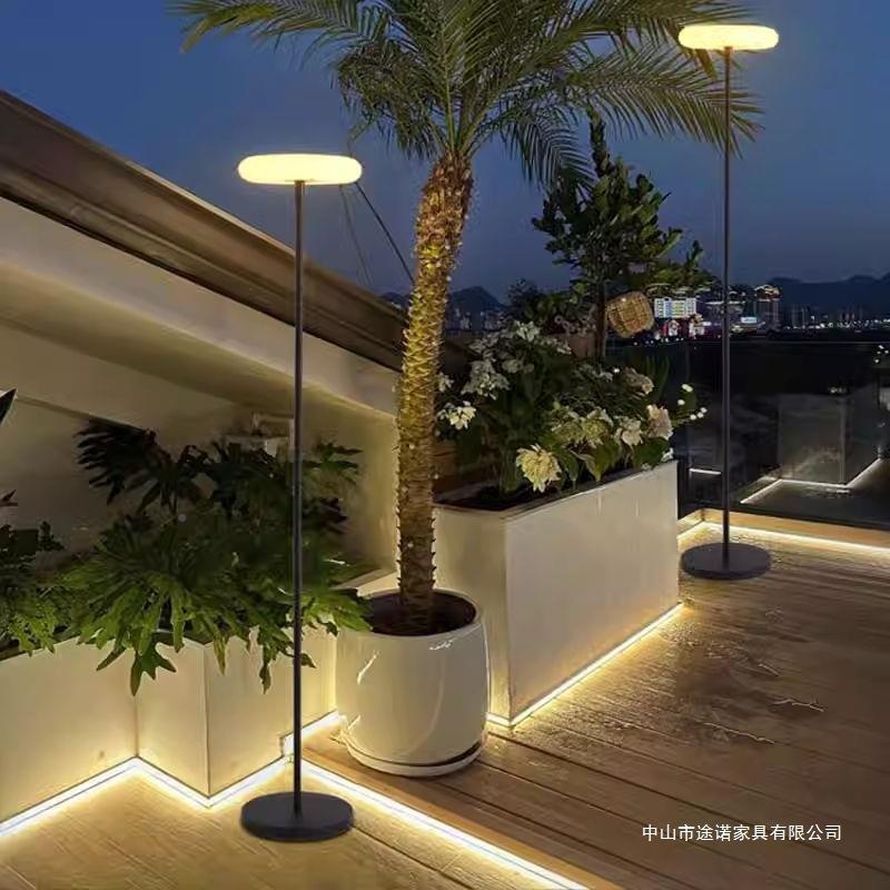 地灯庭院花园阳室台内室氛围灯充太阳能电两用户外防落水露XZF台