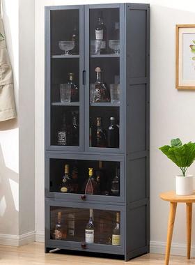 酒柜柜隔断柜现GUR代展简约酒红柜示落地靠墙储物柜家用酒架陈列