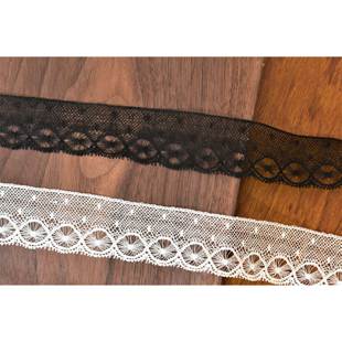 Leavers Lace法蕾棉花边 幅宽28mm# 娃衣高级成衣手工DIY蕾丝辅料