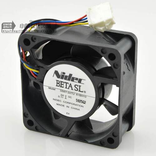 原装nidec 24V 0.11A 6CM D06T-24TU 61BH10工控机风扇 变频器