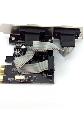 PCI-E串口卡9针卡RS232转接卡PCIECOM口扩展卡WCH382LPCIE串口卡
