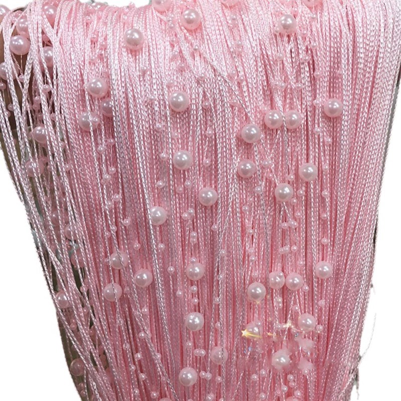 装饰线帘婚庆展会布置舞台珠帘玄关隔断帘门帘带珍珠多色可选