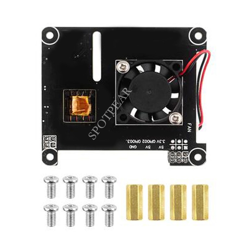 树莓派4B/3B+千兆以太网扩展板 POE供电模块 支持IEEE802.3af