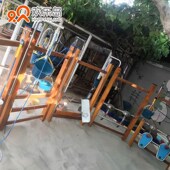 幼儿园大型玩沙设备户外儿童游乐场设施厂家木制拓展玩水玩沙池