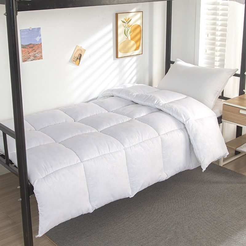 2024新款学校学生宿舍磨毛被子单位四季被 应急床上用品褥子冬被