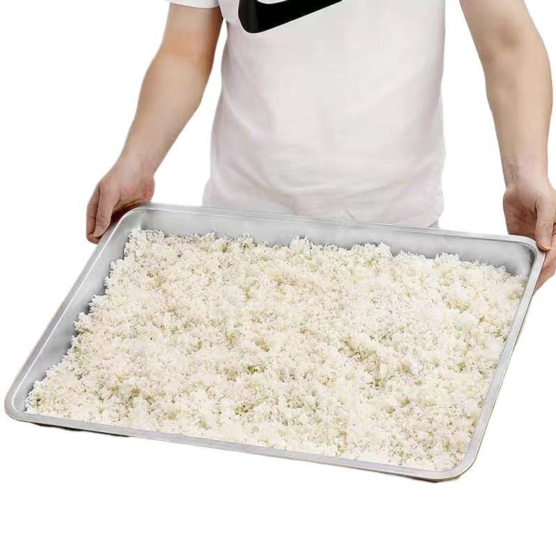 不锈钢蒸饭盘商用蒸箱托盘蒸馒头饺子蒸盘带孔托盘60x40沥水盘