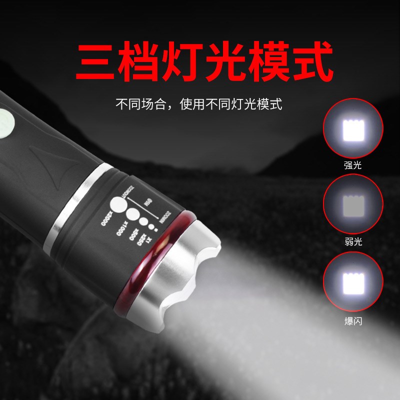 户外野营安全锤破窗手电筒车载多功能汽车紧急逃生安全锤手电筒