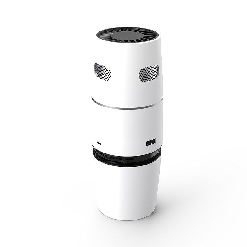 空气净化器小型家用办公卧室车用负离子氧吧除甲醛异味滤网充电款