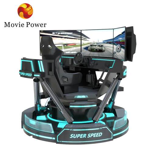 Racing arcade with three monitors VR game car simulator街机