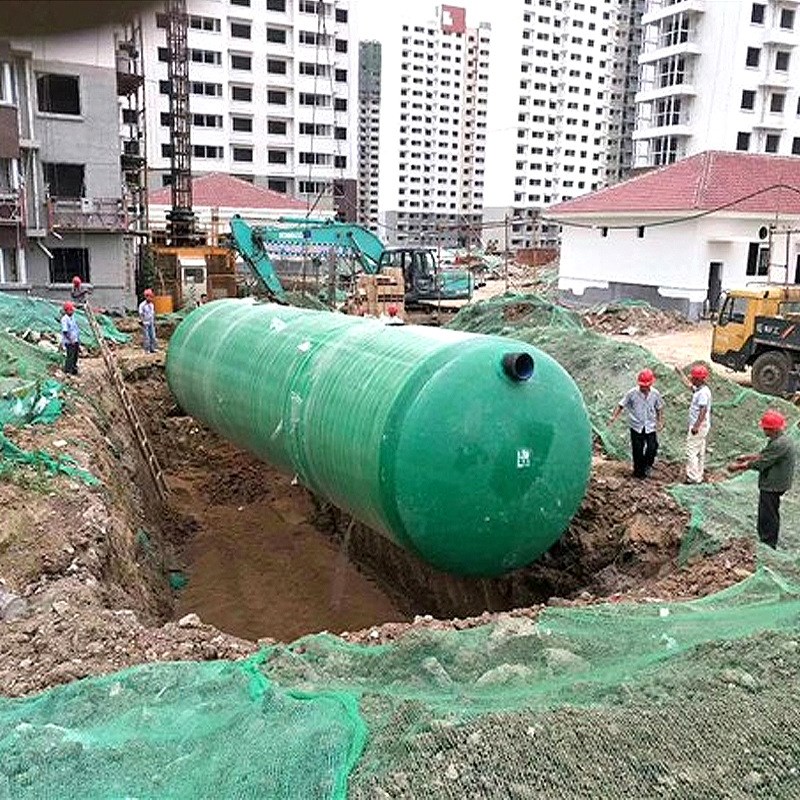玻璃钢化粪池 地埋式缠绕化粪池 缠绕污水处理设备 玻璃钢隔油池