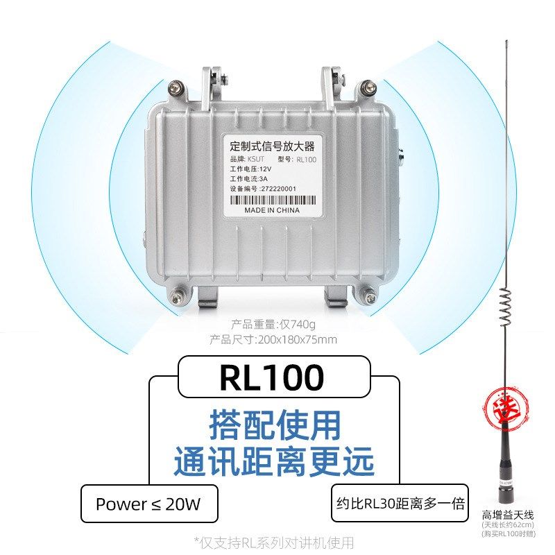 步讯对讲机户外民用小型中继台50公里隧道矿洞地下室抗干扰RL30