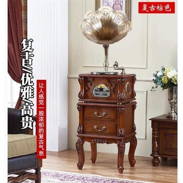 今墨复古留声机老式电唱片机古典唱片机客厅茶室大摆件蓝牙唱片音