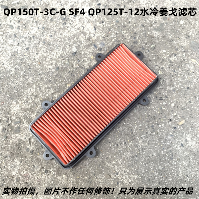 适用标致踏板车QP150-3C-G A4 QP125-12姜戈空滤芯空气过滤器