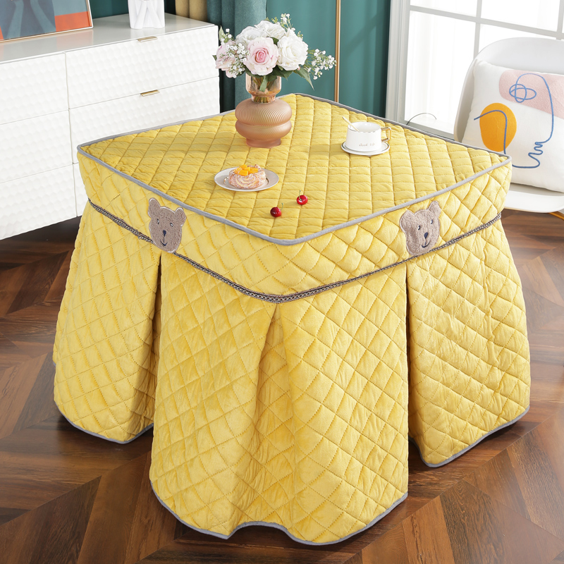 烤火桌罩套正方形电炉罩茶几取暖电烤炉罩子加厚冬V季烤火套子定