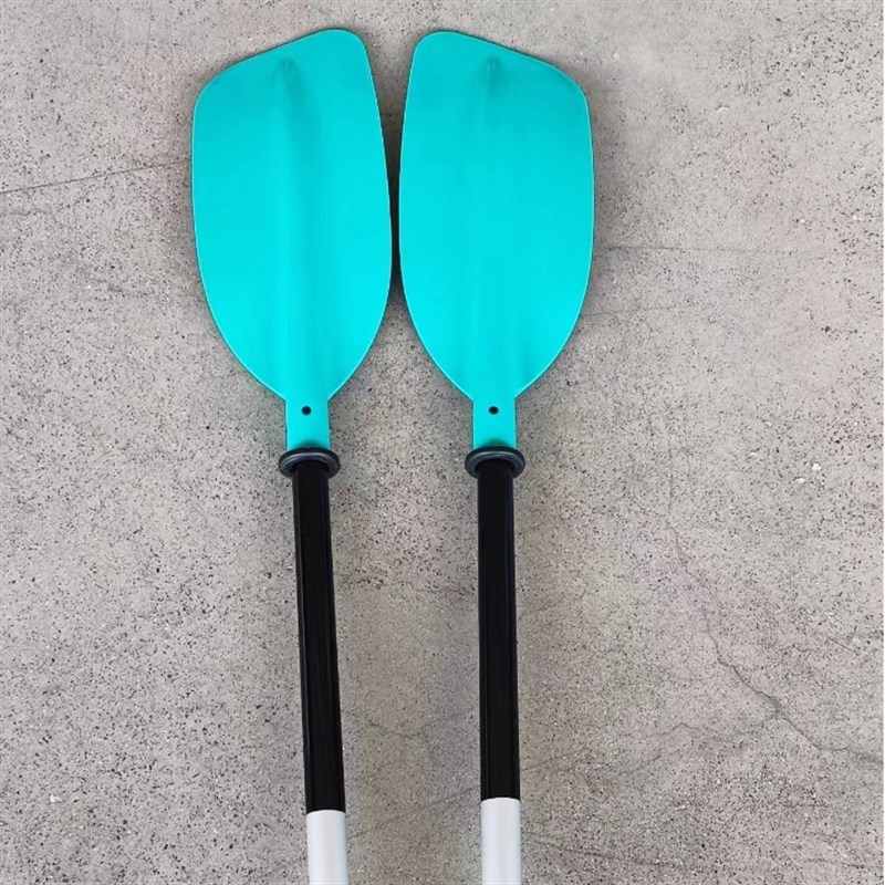 厂家直供皮划艇船桨二节铝合金船桨便携式可拆卸独木舟桨