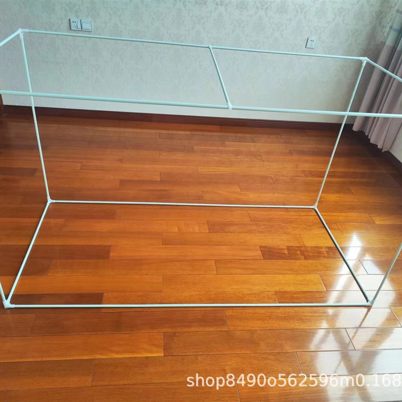 家用方顶坐床式烤漆单支架 宿舍款全框蚊帐支架铁艺烤漆杆子