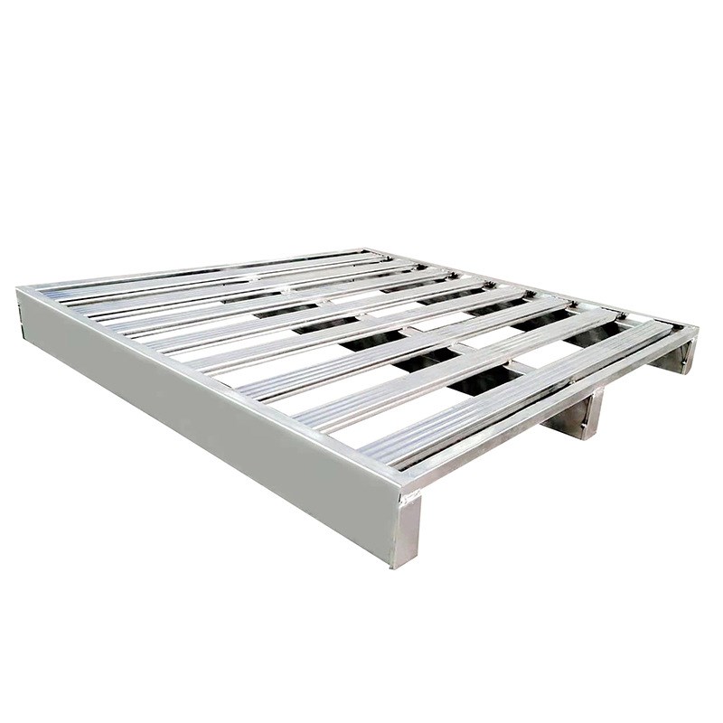 仓储货架托盘金属钢制仓库叉车物流重型地垫冷轧钢四面进叉托盘