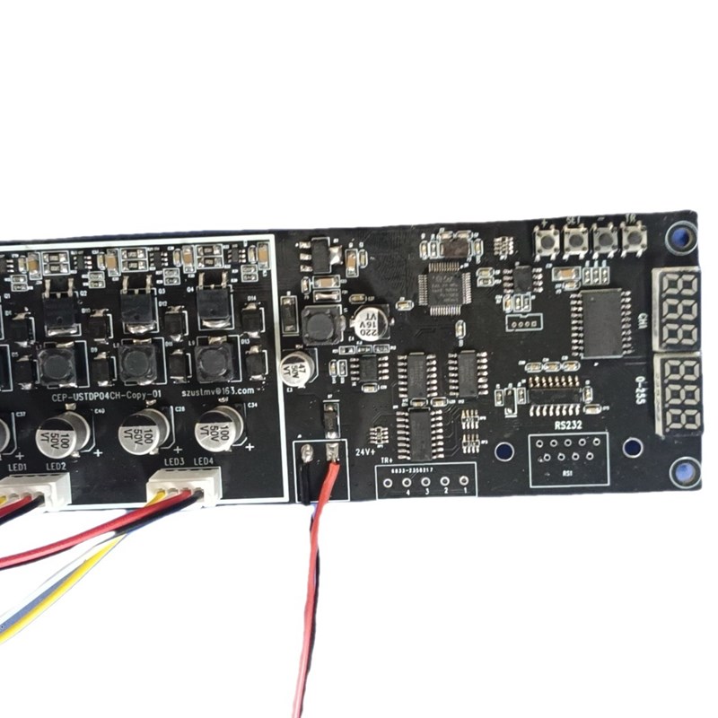 4路机器视觉检测光源数字控制器PCB板 亮度调节Ccd系统数字恒流源