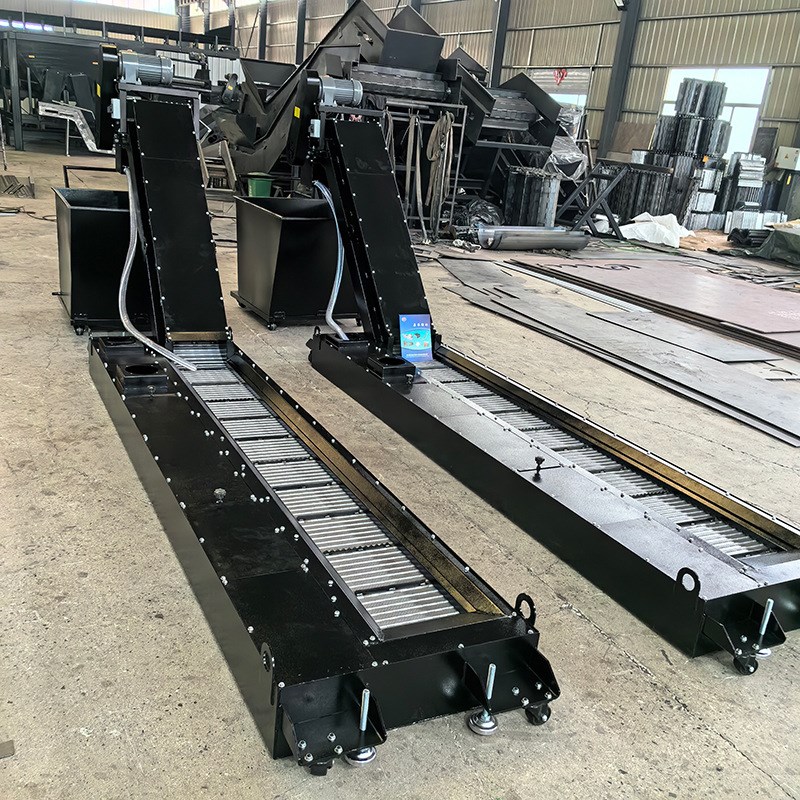 供应数控机床排屑机废料输送切屑链板螺旋式废屑不锈钢输送排屑器