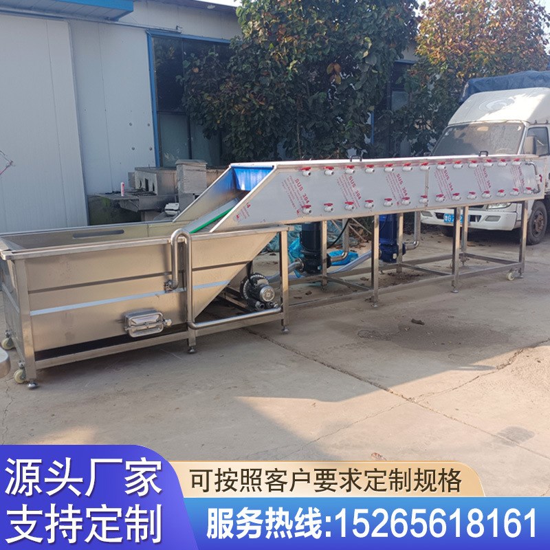 多功能果蔬气泡清洗机 香菇清洗机 软包装榨菜清洗翻转风干机