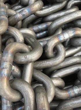 工业吊装输送圆环起重链条20x64高锰合金钢C级25MNV矿用圆环链条