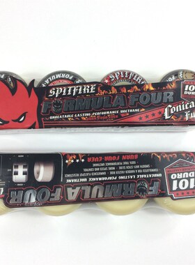 spitfire wheels小火人双翘滑板轮101A硬轮红色52*32mm动作H型