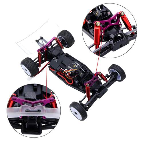 铝制震塔 用于 1/24 Losi Micro B 2WD Buggy RC汽车 升级零件
