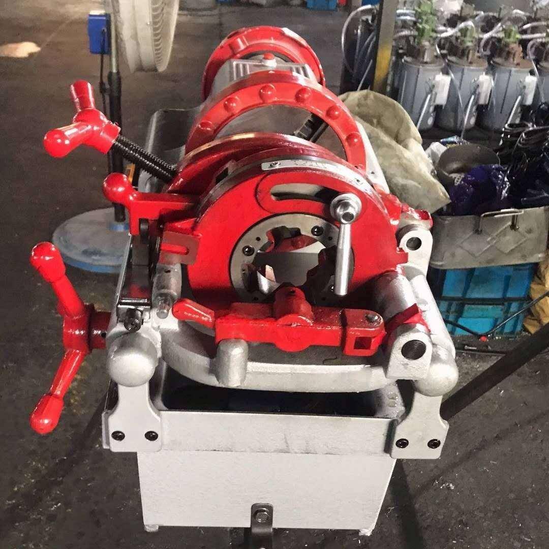 厂家直销电QLK机动锈能套丝机4寸镀锌管不钢管套丝多功车丝机开牙