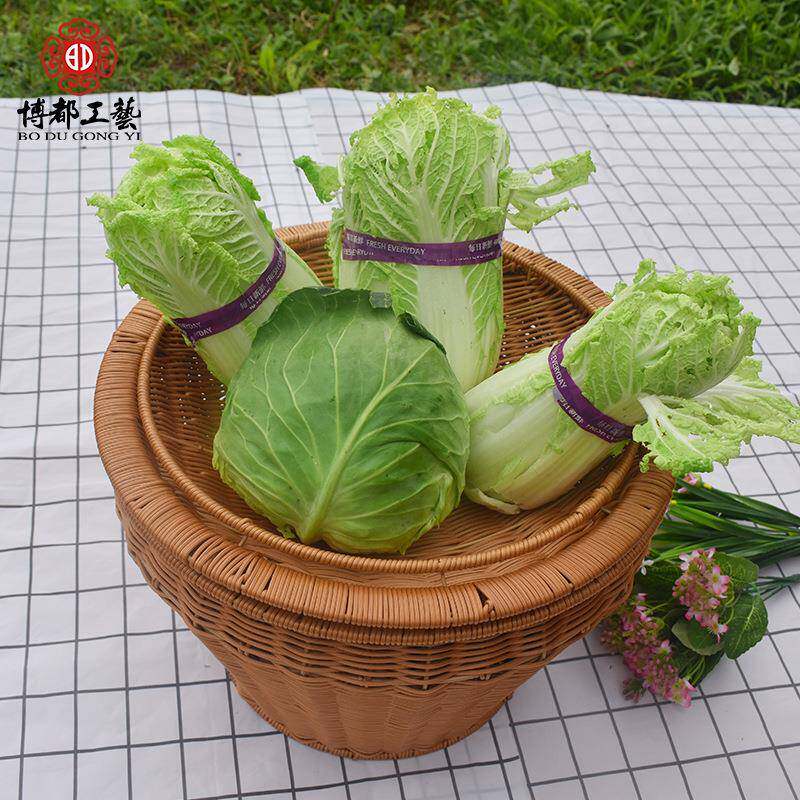商超干杂货筐铁架加固地蔬菜干杂篮陈列箩筐展篮仿藤编织篮果园基