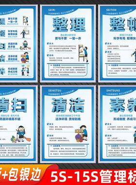 工厂车间5s标语671s8s9s10s11ss12s13s4s15s标识牌LDW安全生产管