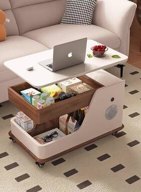 发边几小茶桌轻奢角几降小型可移动沙升YCU茶几客厅家用小户推车