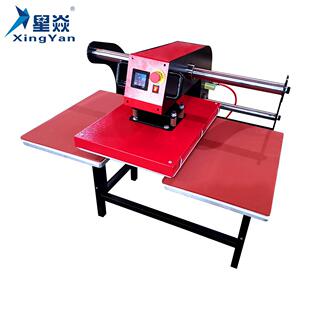 上星焱XYP气烫画工机自动热转印机滑双位烫钻机服装印花机60*动80