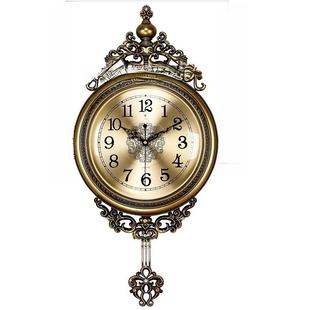 北摇极0英2寸摆EOE挂钟创意客厅石英星钟欧式家用卧室时钟