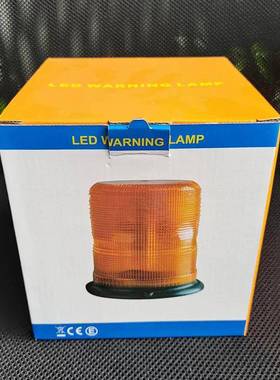 校车工程车安全警示烁强L亮磁ED爆闪INM黄色信闪号灯超车用强光顶