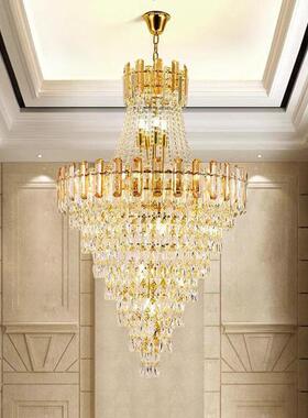 复简式楼大吊灯26460客厅灯楼约中楼别墅大厅楼梯间现代后轻奢水