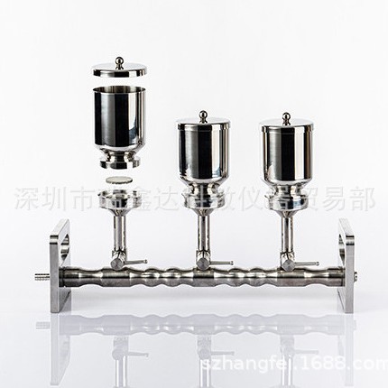 津腾隔膜真空泵不锈钢过滤器抽滤装置GM-1.0A单三六联磁吸式装置