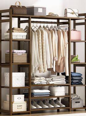 竹EHO艺佳衣柜简易装衣架落地柜收纳架组子储物柜架组合柜置物卧