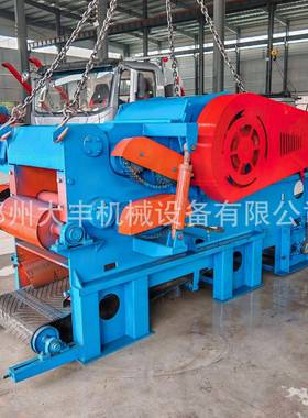 鼓动式柴油材削木片机移38720式木料毛竹碎木切片木机粗木碎片树