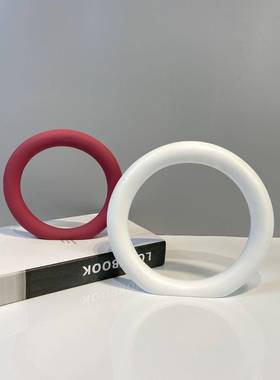 代极现简创意21087环行件何圆圈摆件样板房售楼处摆书房几客厅软