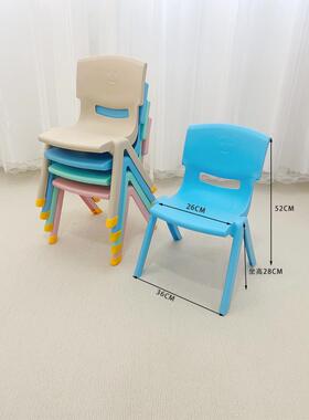 幼儿园料椅宝宝幼儿椅桌防滑背塑FZP椅家用坐椅加靠厚凳子儿童椅