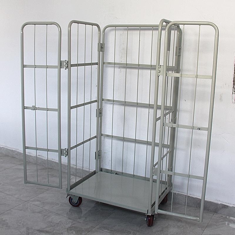 金属物JLR车流车快递分拣运输式车折叠周转物流小推手推式物流台