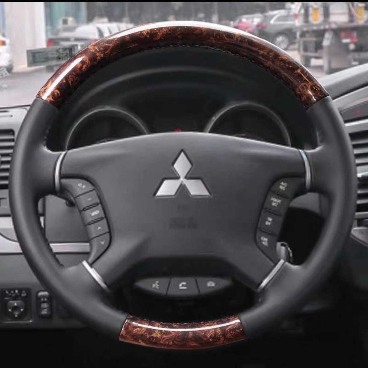 徐记.辉锐进口帕杰罗V93V97君阁手缝真皮方向盘套手缝把套