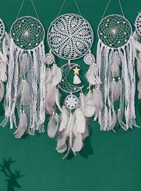 捕居网五件套欧式梦风饰格厂家直销家墙壁装品捕梦87589网墙饰挂